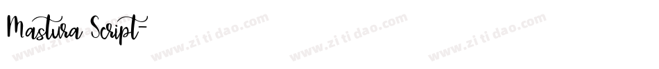 Mastura Script字体转换